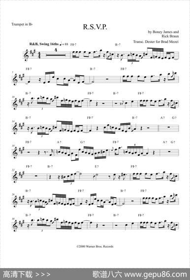 R.S.V.P（TrumpetBb）
