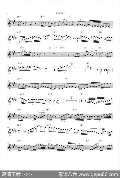 R.S.V.P（中音萨克斯）