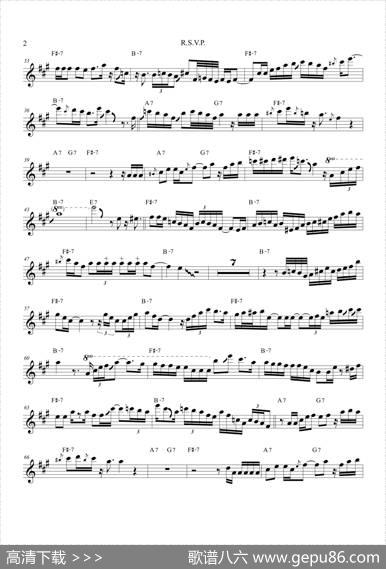 R.S.V.P（次中音萨克斯）
