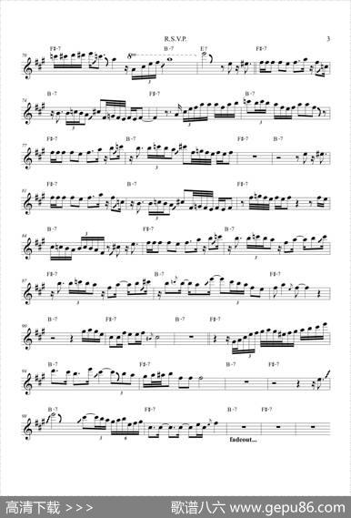 R.S.V.P（次中音萨克斯）