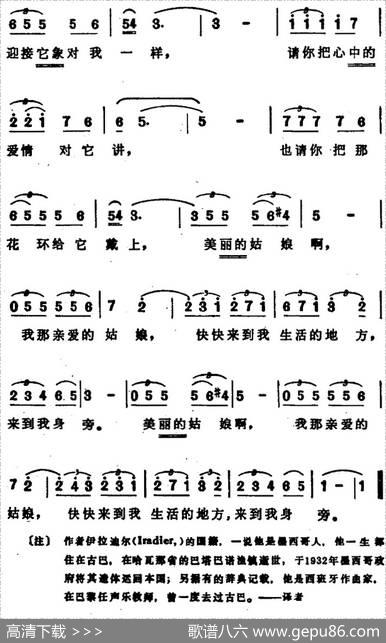 [墨西哥]鸽子（墨西哥民歌、赵金平非一译配版） - 伊拉迪尔作词、赵金平译词|伊拉迪尔作词、非一配歌