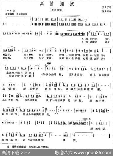 真情拥抱 - 张海宁|徐坚强