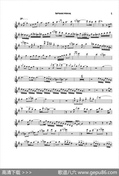SeptemberMorning（中音萨克斯）