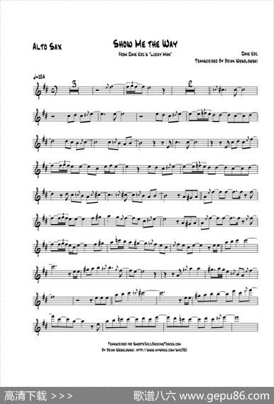 ShowMeTheWay（中音萨克斯）