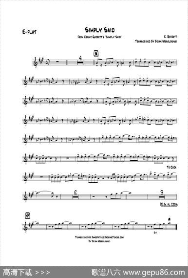 SimplySaid（中音萨克斯）