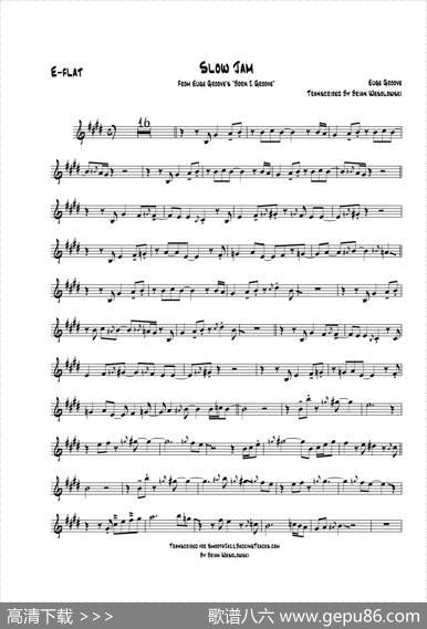 SlowJam（中音萨克斯）