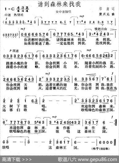 请到森林来找我 - 郑南|楚兴元