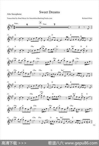 SweetDreams（中音萨克斯）