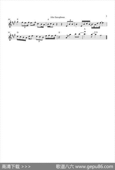 SweetDreams（中音萨克斯）