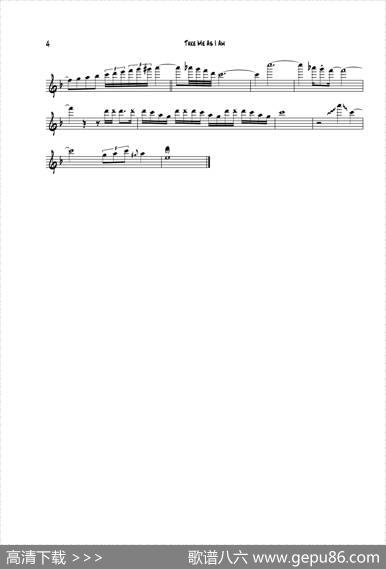 TakeMeAsIAm（次中音萨克斯）