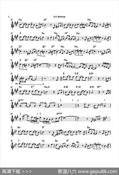 Tango（中音萨克斯）
