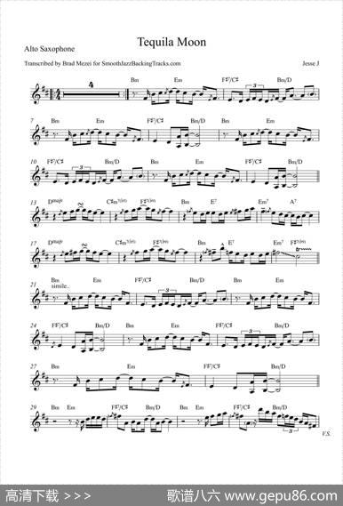 TequilaMoon（中音萨克斯）