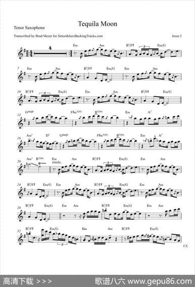 TequilaMoon（次中音萨克斯）