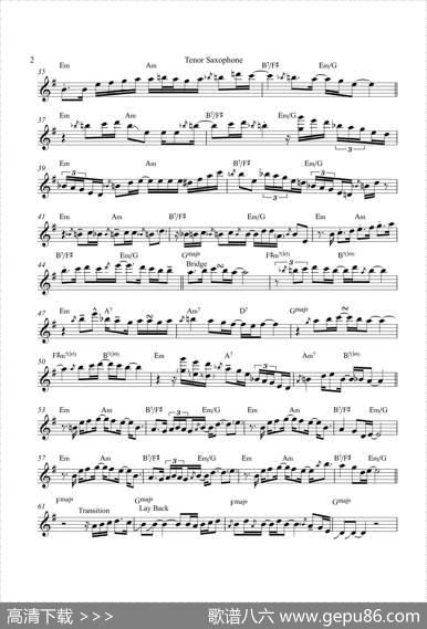 TequilaMoon（次中音萨克斯）