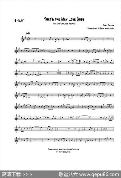 ThatsTheWayLoveGoes（中音萨克斯）