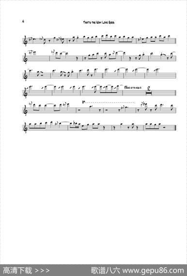 ThatsTheWayLoveGoes（次中音萨克斯）