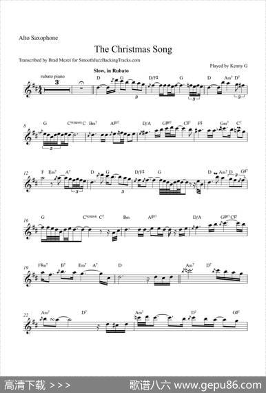 TheChristmasSong（中音萨克斯）