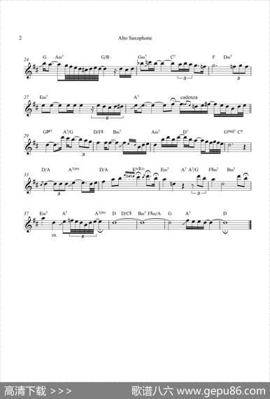 TheChristmasSong（中音萨克斯）