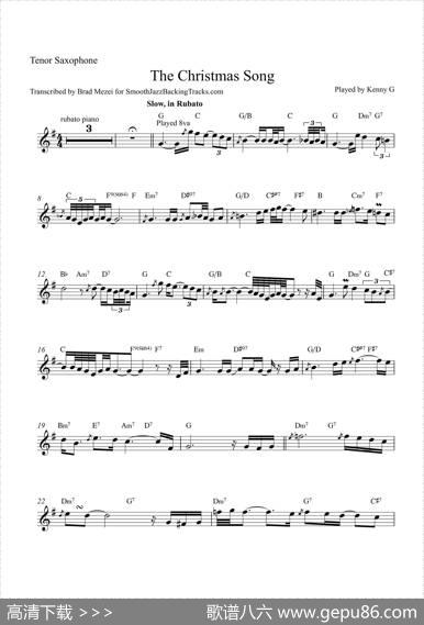 TheChristmasSong（次中音萨克斯）