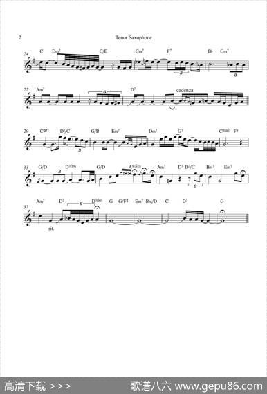 TheChristmasSong（次中音萨克斯）