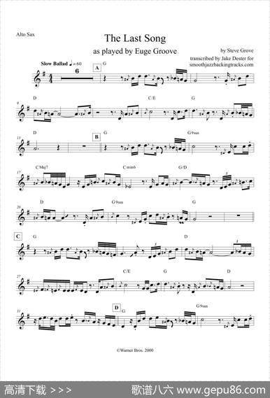 TheLastSong（中音萨克斯）
