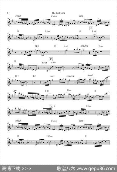 TheLastSong（中音萨克斯）
