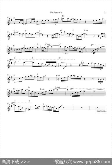 TheSerenade（中音萨克斯）