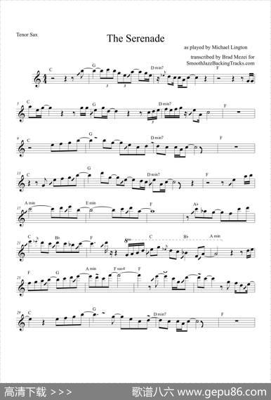TheSerenade（次中音萨克斯）