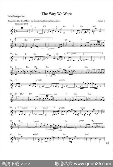 TheWayWeWere（中音萨克斯）