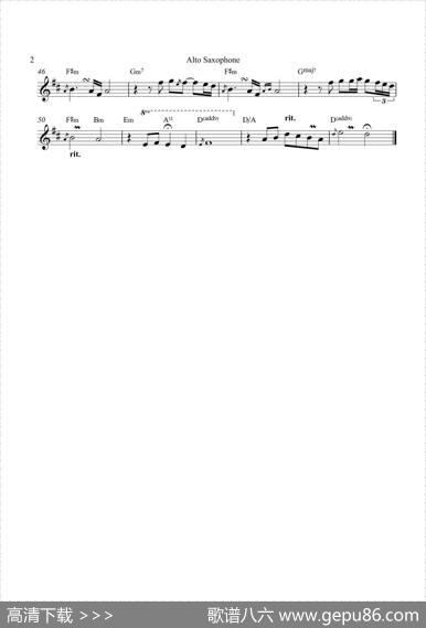 TheWayWeWere（中音萨克斯）