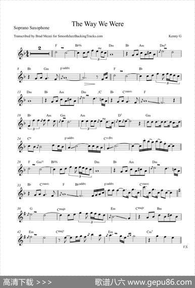 TheWayWeWere（高音萨克斯）