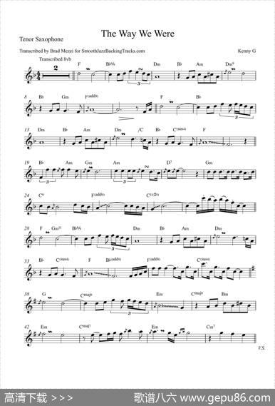 TheWayWeWere（次中音萨克斯）