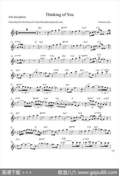 ThinkingofYou（中音萨克斯）