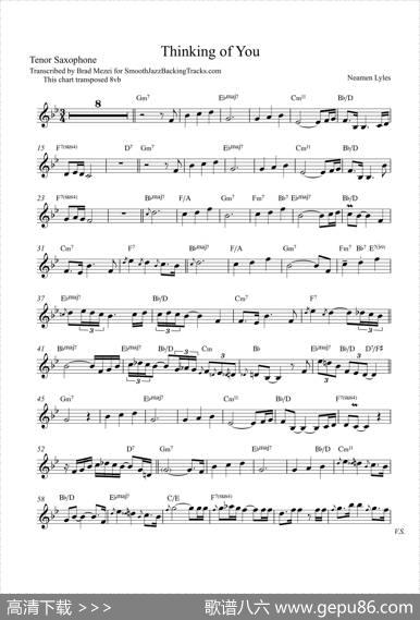 ThinkingofYou（次中音萨克斯）