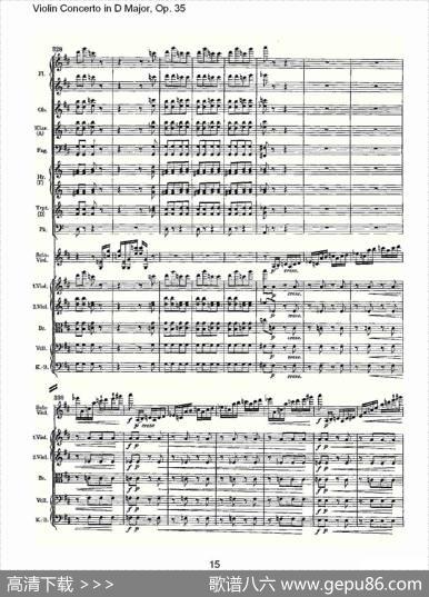 D大调小提琴协奏曲,Op.35第三乐章（一）