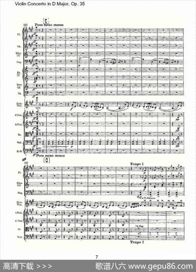 D大调小提琴协奏曲,Op.35第三乐章（一）