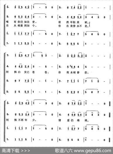 金发添银丝（混声合唱[美]）