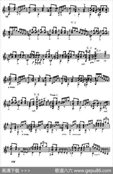 肖罗舞曲第一号（古典吉它）|维拉罗伯斯