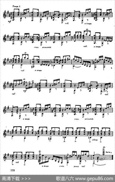 肖罗舞曲第一号（古典吉它）|维拉罗伯斯