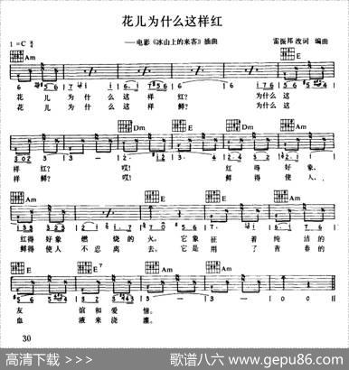 花儿为什么这样红|雷振邦改词编曲