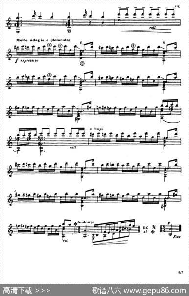 魏拉罗伯斯前奏曲五首·3（古典吉他）|魏拉罗伯斯