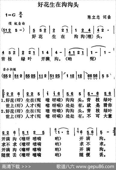 好花生在沟沟头 - 陈立志|陈立志