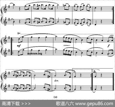 G大调小步舞曲（四手联弹之一）