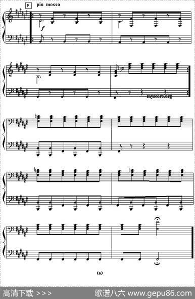 西班牙舞曲（四手联弹之二）|柴可夫斯基