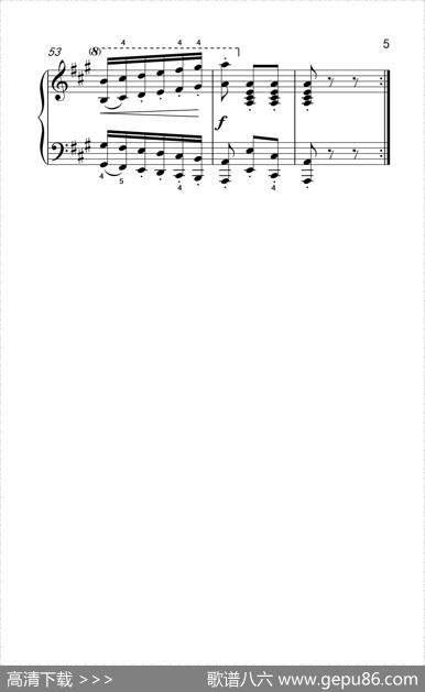 车尔尼钢琴八度练习曲553（3）