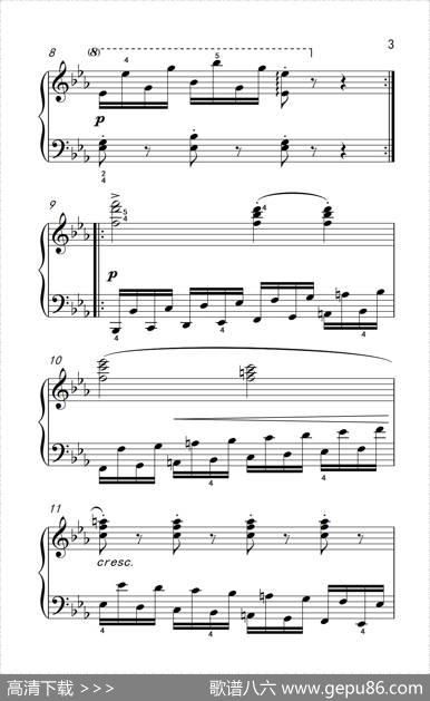 车尔尼钢琴八度练习曲553（4）