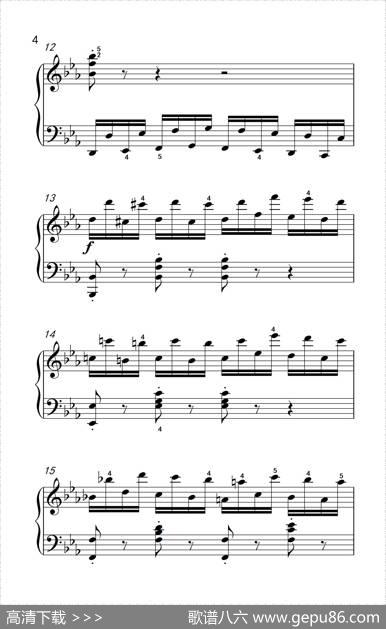 车尔尼钢琴八度练习曲553（4）