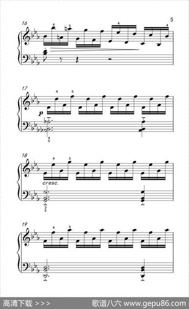 车尔尼钢琴八度练习曲553（4）