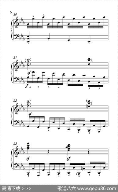 车尔尼钢琴八度练习曲553（4）