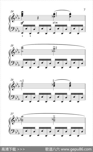 车尔尼钢琴八度练习曲553（4）